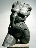 leaning figure